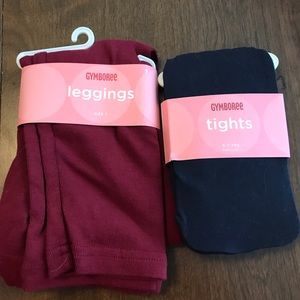 Gymboree Tights Leggings Bundle 5 7 New